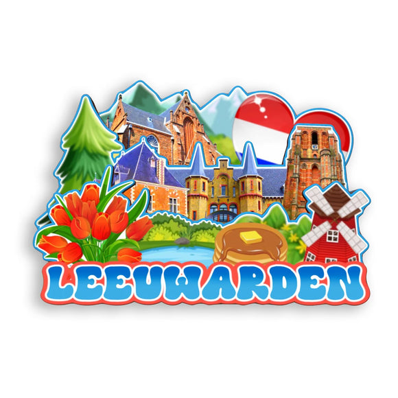 Refrigerator Magnet for Leeuwarden Netherlands  1992