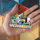 Kühlschrankmagnet für Sacramento, Kalifornien, USA 231