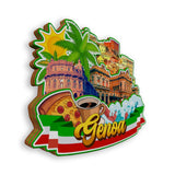 Refrigerator Magnet for Genoa Italy  1279