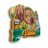 Refrigerator Magnet for Vilnius Lithuania  2477