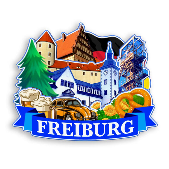 Kühlschrankmagnet für Freiburg Deutschland 1202