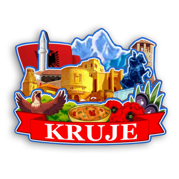 Refrigerator Magnet for Kruje Albania  2463