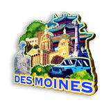 Магнит на холодильник для Des Monies Iowa USA 937