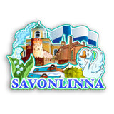 Refrigerator Magnet for Savonlinna Finland  2341