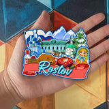 Refrigerator Magnet for Rostov Russia  2548