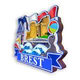 Refrigerator Magnet for Brest France  1328