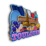 Refrigerator Magnet for Toulouse France  2575