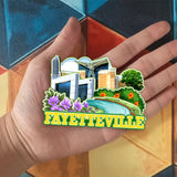 Kühlschrankmagnet für Fayetteville Arkansas USA 333