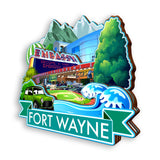 Refrigerator Magnet for Fort Wayne Indiana USA  935