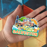 Kühlschrankmagnet für Galveston Texas USA 399