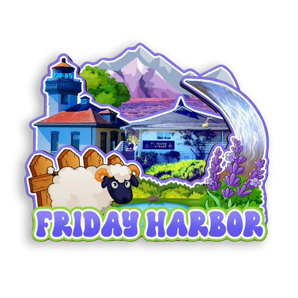 Refrigerator Magnet for Friday Harbor Washington USA  903