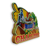 Refrigerator Magnet for Charleroi Belgium  2028