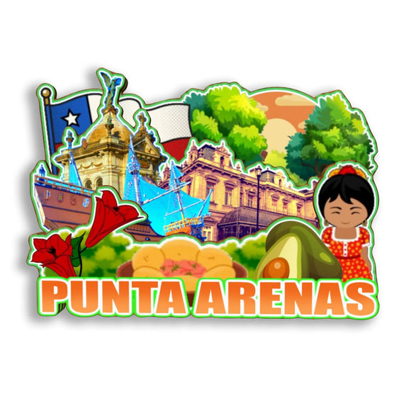 Refrigerator Magnet for Punta Arenas Chile  2845