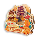 Refrigerator Magnet for Jiuquan, Gansu, China  818