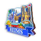 Refrigerator Magnet for Reims France  1352