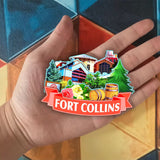 Kühlschrankmagnet für Fort Collins Colorado USA 275