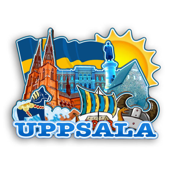 Refrigerator Magnet for Uppsala Sweden  2166