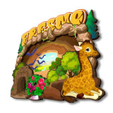 Kühlschrankmagnet für Fresno, Kalifornien, USA 235