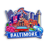 Kühlschrankmagnet für Baltimore Maryland USA 973