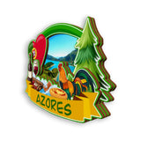 Refrigerator Magnet for Azores Portugal  1950