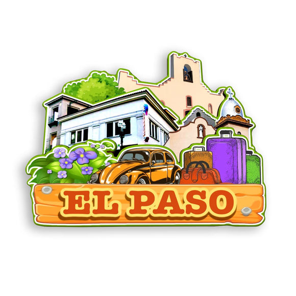 Kühlschrankmagnet für El Paso Texas USA 391
