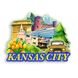 Kühlschrankmagnet für Kansas City Kansas USA 950