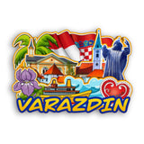 Kühlschrankmagnet für Varazdin Kroatien 2226