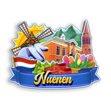 Магнит на холодильник для компании Nuenen, Нидерланды, 1984 г.