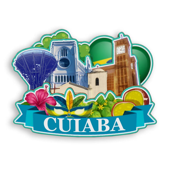 Refrigerator Magnet for Cuiaba Brazil  1930