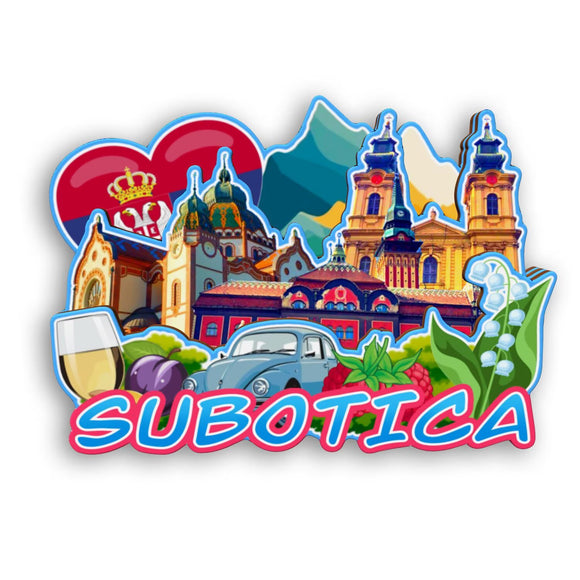 Refrigerator Magnet for Subotica Serbia  2514