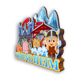 Kühlschrankmagnet für Trondheim Norwegen 2274