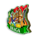 Kühlschrankmagnet für Braga Portugal 1954