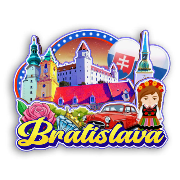 Refrigerator Magnet for Bratislava Slovakia  2373