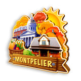 Refrigerator Magnet for Montpelier Vermont USA  884