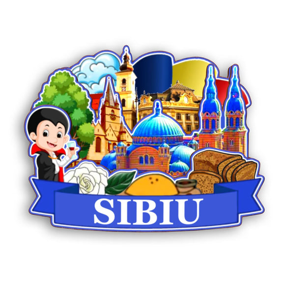 Refrigerator Magnet for Sibiu Romania  2318