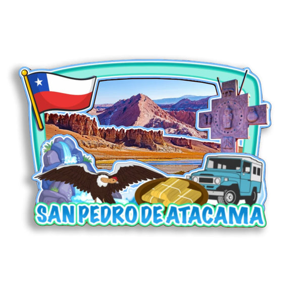 Refrigerator Magnet for San Pedro De Atacama Chile  2847