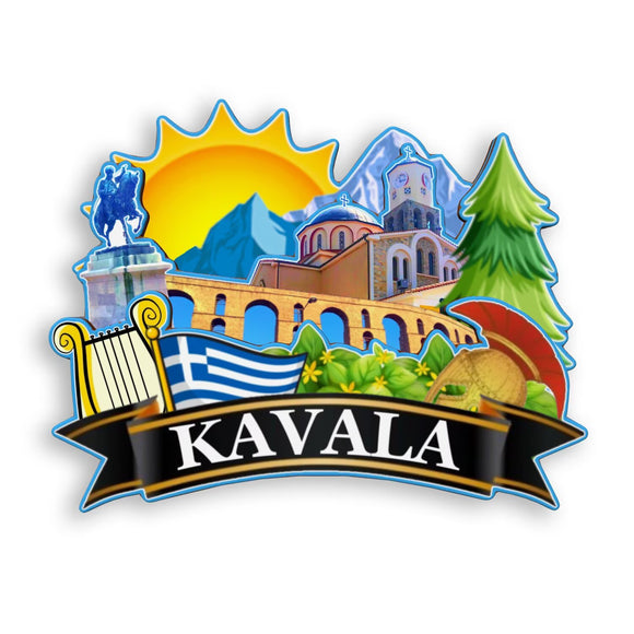 Refrigerator Magnet for Kavala Greece  1736