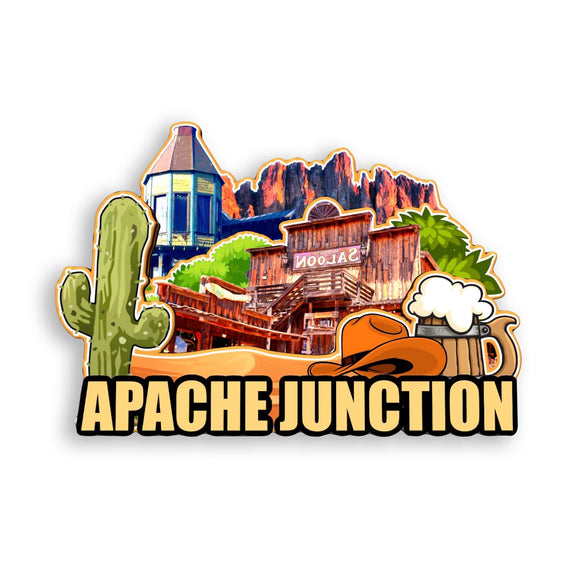 Kühlschrankmagnet für Apache Junction, Arizona, USA 323