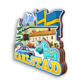 Refrigerator Magnet for Karlstad Sweden  2179