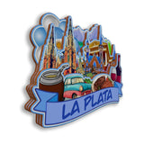 Refrigerator Magnet for La Plata Argentina  2836