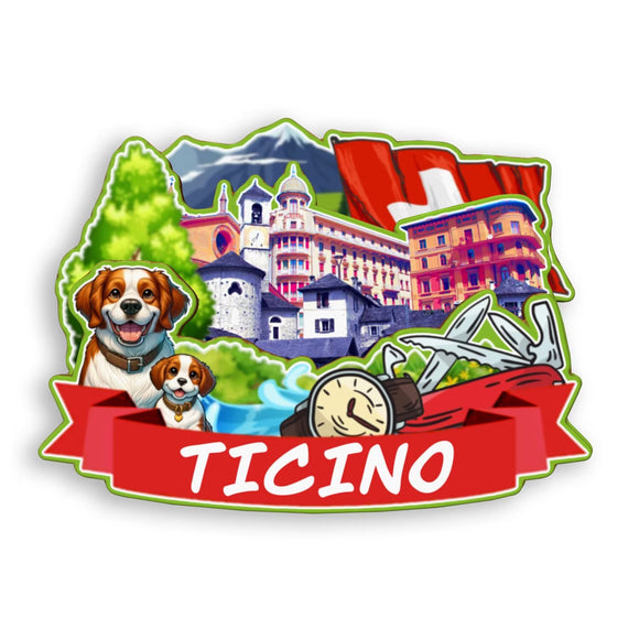 Refrigerator Magnet for Ticino Switzerland  2056