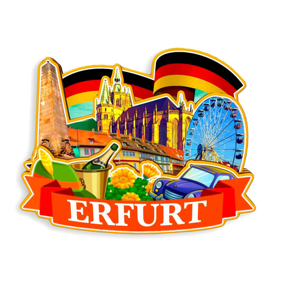 Refrigerator Magnet for Erfurt Germany  1243