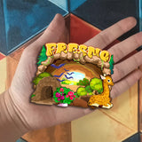 Kühlschrankmagnet für Fresno, Kalifornien, USA 235