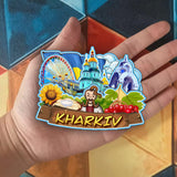 Refrigerator Magnet for Kharkiv Ukraine  2402