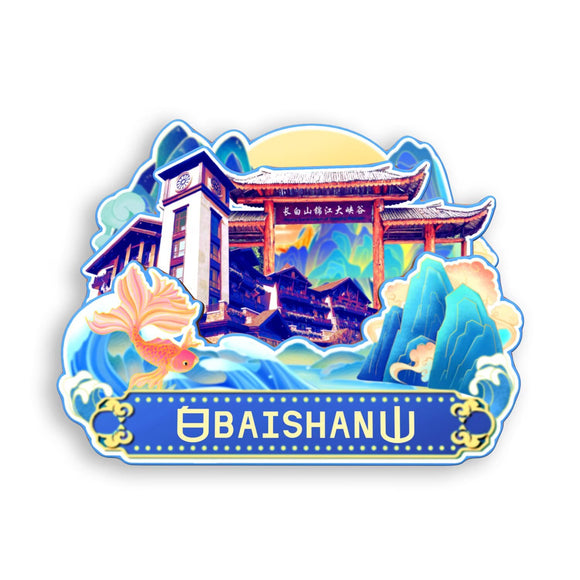 Kühlschrankmagnet für Baishan, Jilin, China 728