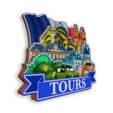 Refrigerator Magnet for Tours France  1338