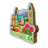 Refrigerator Magnet for Veszprem Hungary  2159