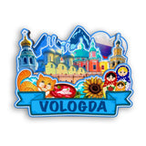 Kühlschrankmagnet für Wologda, Russland 2564