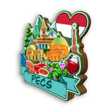 Refrigerator Magnet for Pecs Hungary  2142