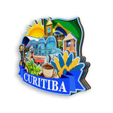 Refrigerator Magnet for Curitiba Brazil  1913